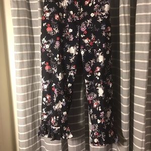 Lane Bryant Size 20 crop ruffle dress pants